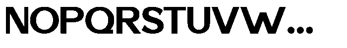 Saluna Black Font UPPERCASE