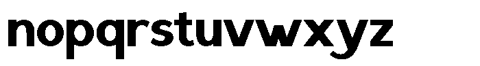 Saluna Black Font LOWERCASE