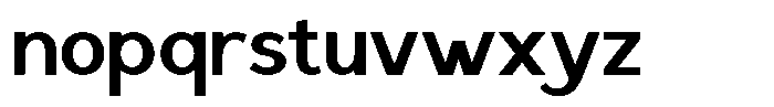Saluna Bold Font LOWERCASE
