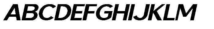 Saluna Italic Black Font UPPERCASE
