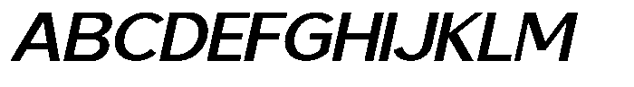 Saluna Italic Bold Font UPPERCASE