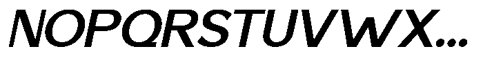 Saluna Italic Bold Font UPPERCASE