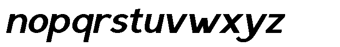 Saluna Italic Bold Font LOWERCASE
