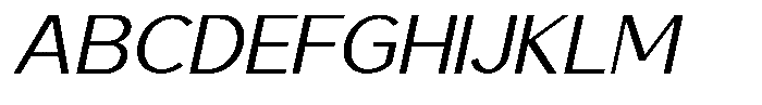 Saluna Italic Light Font UPPERCASE