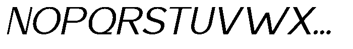 Saluna Italic Light Font UPPERCASE