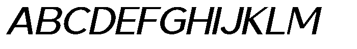 Saluna Italic Medium Font UPPERCASE