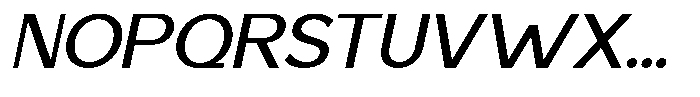 Saluna Italic Medium Font UPPERCASE