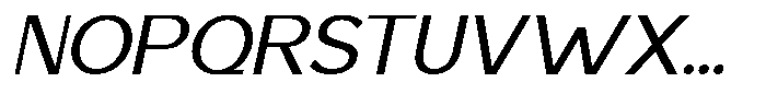 Saluna Italic Regular Font UPPERCASE