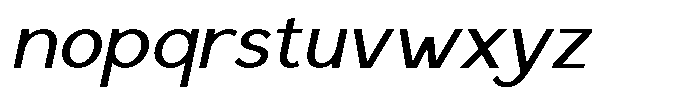 Saluna Italic Regular Font LOWERCASE
