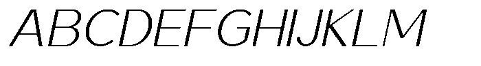 Saluna Italic Thin Font UPPERCASE