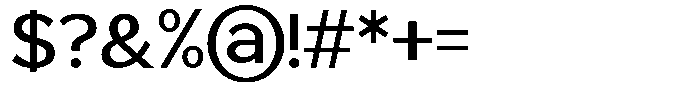 Saluna Medium Font OTHER CHARS