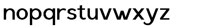 Saluna Medium Font LOWERCASE