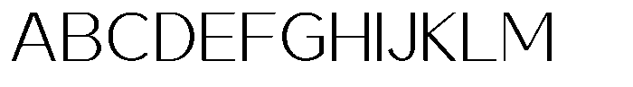 Saluna Thin Font UPPERCASE