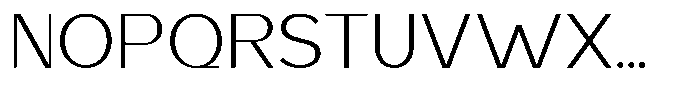 Saluna Thin Font UPPERCASE