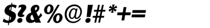 Salzburg Serial ExtraBold Italic Font OTHER CHARS