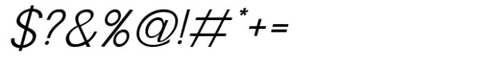 Sam Gimignano Italic Thin Font OTHER CHARS