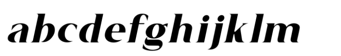 Sambosa Bold Italic Font LOWERCASE