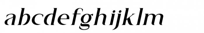 Sambosa Italic Font LOWERCASE