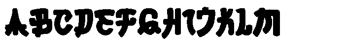 Samgye Style Font UPPERCASE