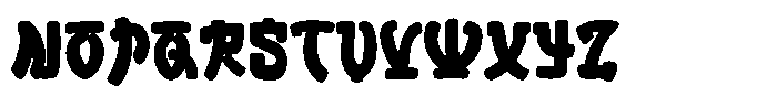 Samgye Style Font UPPERCASE