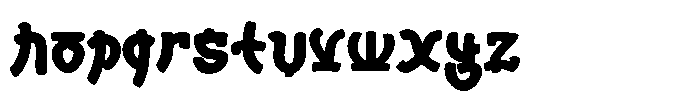 Samgye Style Font LOWERCASE