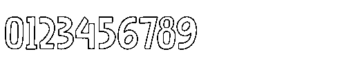 Samill Gufron Outline Regular Font OTHER CHARS