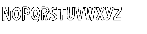 Samill Gufron Outline Regular Font UPPERCASE