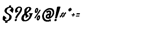 Sampan Folk Italic Font OTHER CHARS