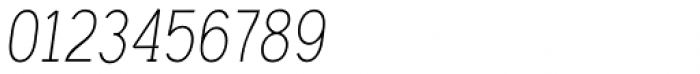 Samsheriff Narrow Thin Italic Font OTHER CHARS