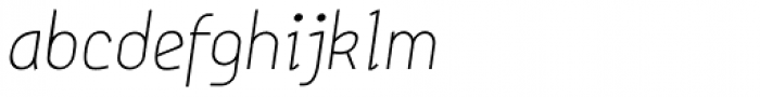 Samsheriff Narrow Thin Italic Font LOWERCASE