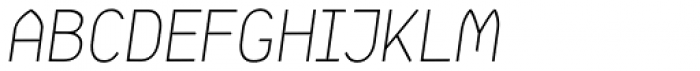 Samsheriff Thin Italic Font UPPERCASE