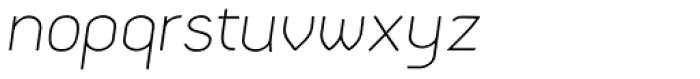 Samsheriff Thin Italic Font LOWERCASE