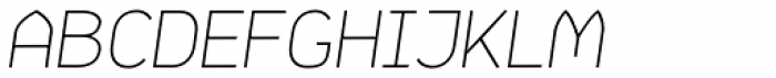 Samsheriff Wide Thin Italic Font UPPERCASE
