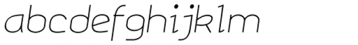 Samsheriff Wide Thin Italic Font LOWERCASE