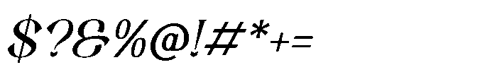 Samthing Italic Font OTHER CHARS