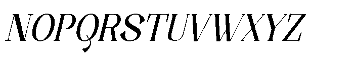 Samthing Italic Font UPPERCASE