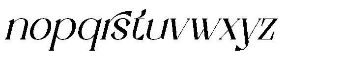 Samthing Italic Font LOWERCASE