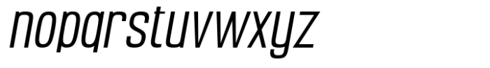 Samthon Italic Font LOWERCASE
