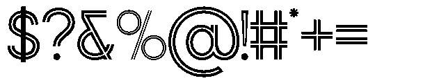 San Deco Inline Font OTHER CHARS