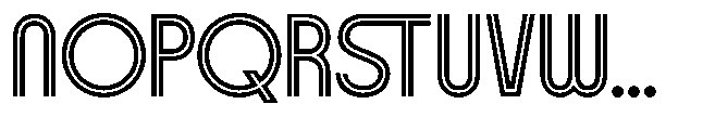 San Deco Inline Font UPPERCASE