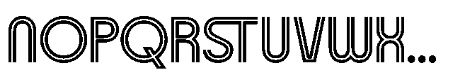San Deco Inline Font LOWERCASE