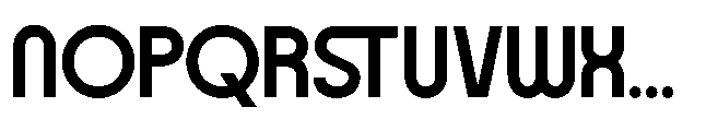 San Deco Regular Font LOWERCASE