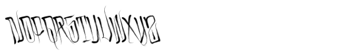 San Jose Graffiti Rough Slant Font UPPERCASE