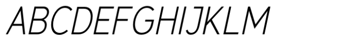 San Seraph Light Narrow Italic Font UPPERCASE