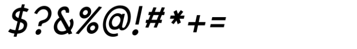 San Seraph Semi Bold Italic Font OTHER CHARS