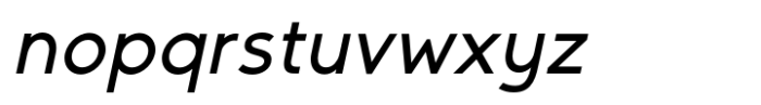 San Seraph Semi Bold Italic Font LOWERCASE