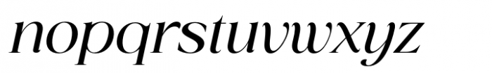 San de More Extra Bold Italic Font LOWERCASE