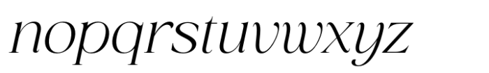 San de More Medium Italic Font LOWERCASE