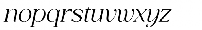 San de More Semi Bold Italic Font LOWERCASE