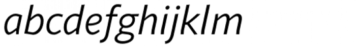 Sana Sans Italic Font LOWERCASE